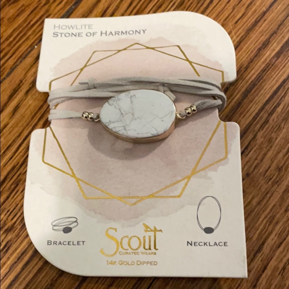 Scout 14K Gold Dipped Stone Necklace/Bracelet